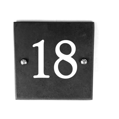 Eluan 1-Line Wall Address Plaque