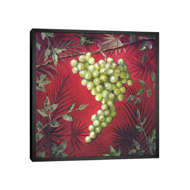 Sicillian Grapes I by Malenda Trick - Gallery-Wrapped Canvas Giclée on Canvas, Black Framed, 45.72 cm H x 45.72 cm W