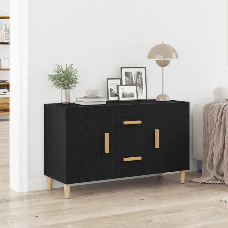 Lastasha 100cm Sideboard, Black Oak