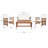 Delosreyes 4 - Person Patio Conversation Set with Cushions-998970792