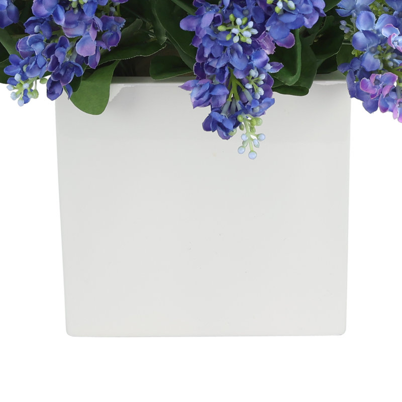 Assorted Lilacs in Fiberstone Pot, 20" H x 25" W x 25" D