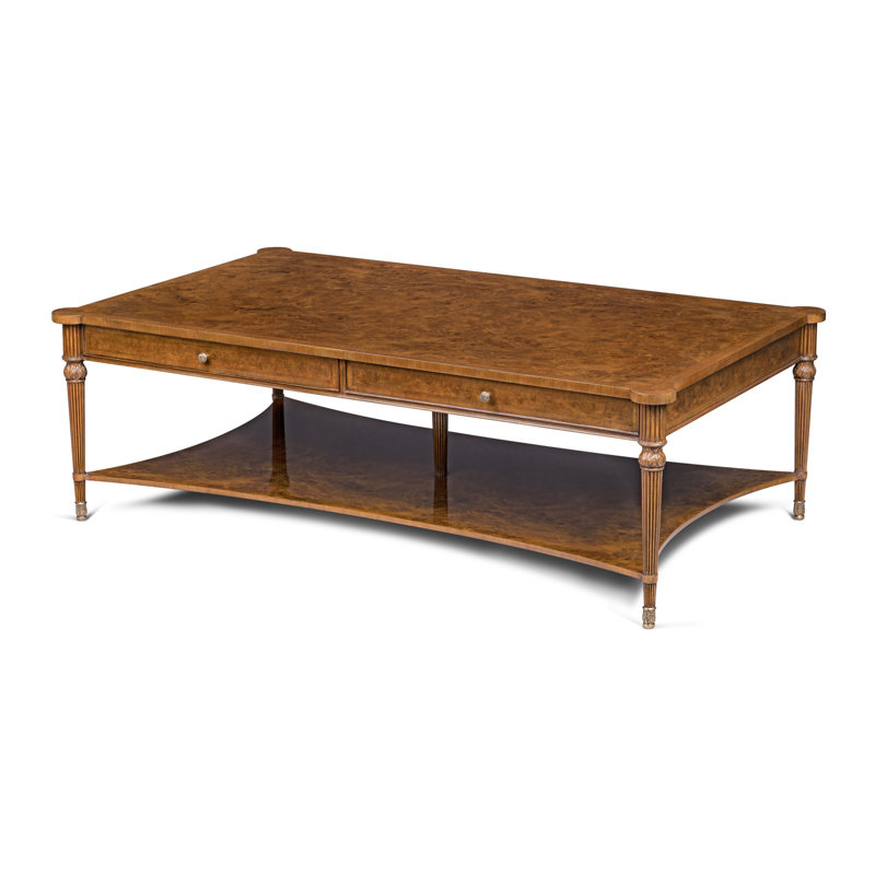 Scarborough House Solid Wood Cocktail Table, Walnut