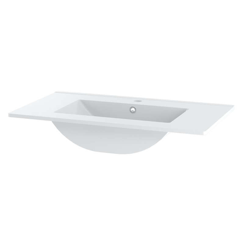 81mm Single Bathroom Vanity with Ceramic Basin