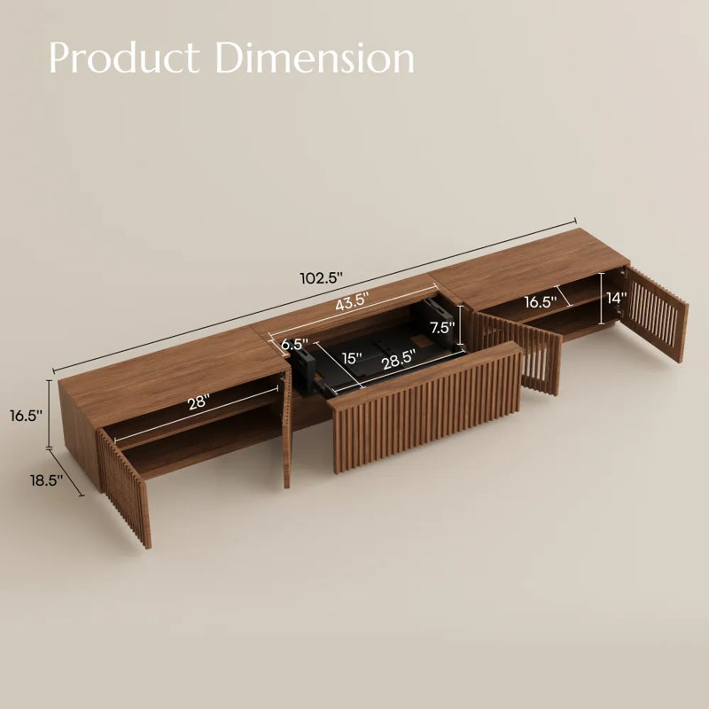 Meuble télé électrique avec projecteur UST