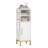 Bathroom Storage Cabinet, Corner Floor Cabinet with Door & Shelves, 2Hooks, Small Narrow Storage Organizer, Toilet Paper Cabinets for Small Space, White-1722637745-1722637751