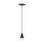 Sean Lavin Cupola 1-light Pendant in Nightshade Black with Alabaster shade