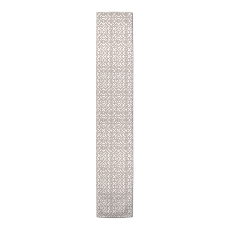 Sadira Rectangular Table Runner, 90" x 16", Tan