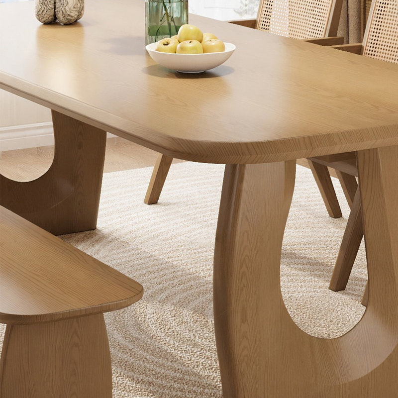 Table de salle à manger Burlywood, H 29,53 po x L 70,87 po x l 31,50 po