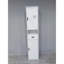 Armoire de rangement de 69 po de hauteur avec 2 portes de grange et 1 tiroir, unité de rangement étroite, tablettes réglables, armoire de plancher pour la salle de bain, le salon, le vestibule et la cuisine