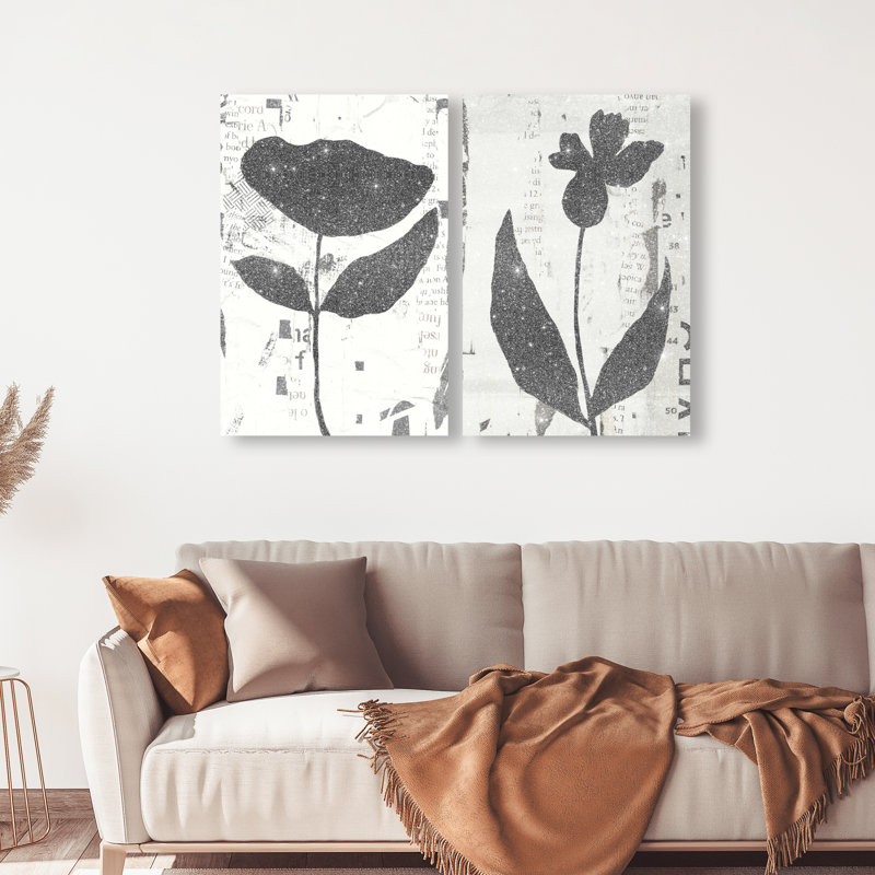 Single Flowers Set Set by Oliver Gal, 30"H x 20"W, Gallery Wrapped