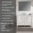 Fully Assembled Freestanding Single Bathroom Vanity With 2 Handle Sets