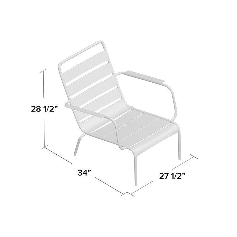 Luxembourg Outdoor Lounge Chair, Anthracite