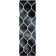 Coleman Hand Tufted Wool/Cotton Geometric Rug in Ivory/Graphite