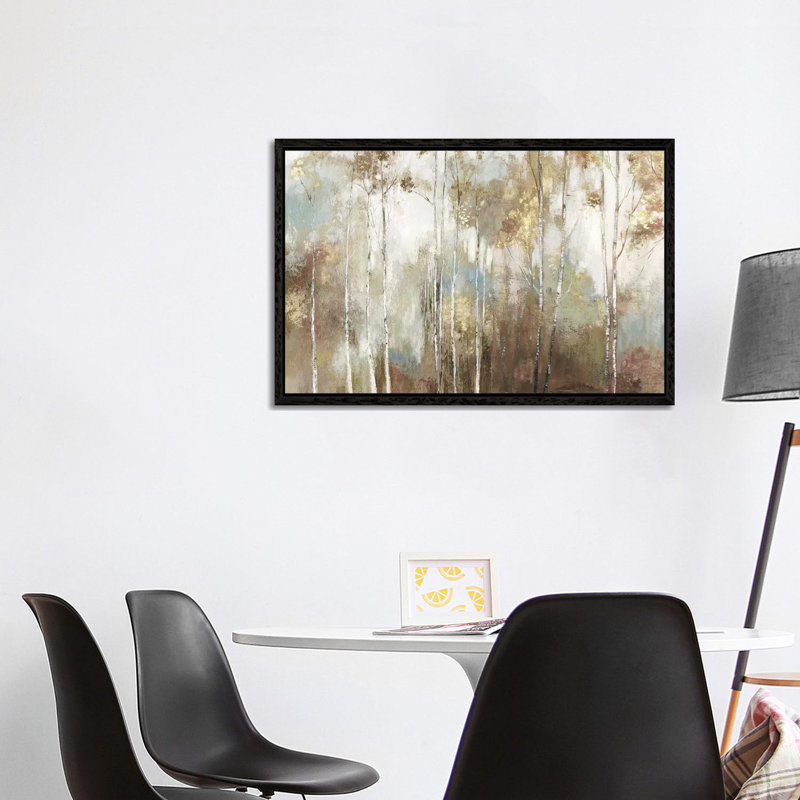 Fine Birch III by Allison Pearce - Print on Canvas, Black Framed, 101.6 cm H x 66.04 cm W