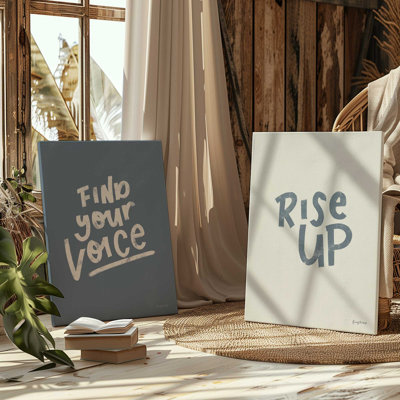 «Rise Up», ensemble de 2, reproduction sur toile