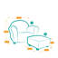 Fauteuil pour enfant avec repose-pieds Weybridge-35830653