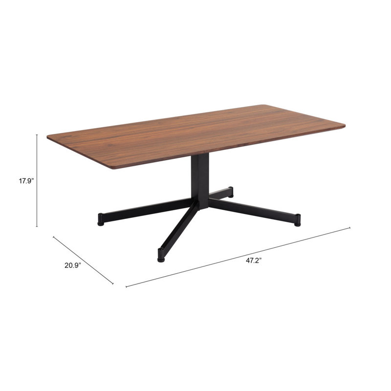  Table basse à piédestal 48 po