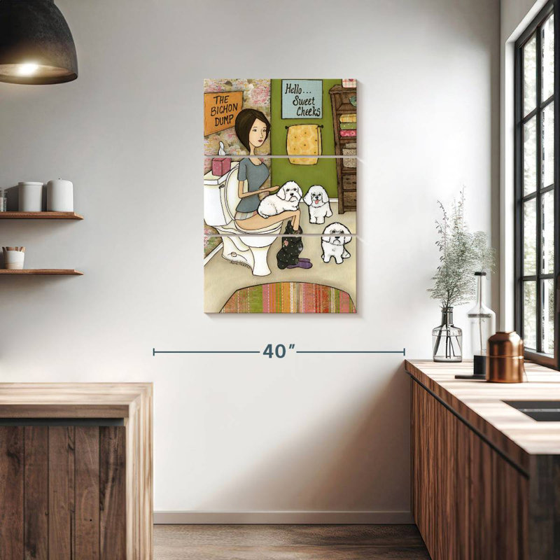 Brampt The Bichon Dump, 38" H x 24" W