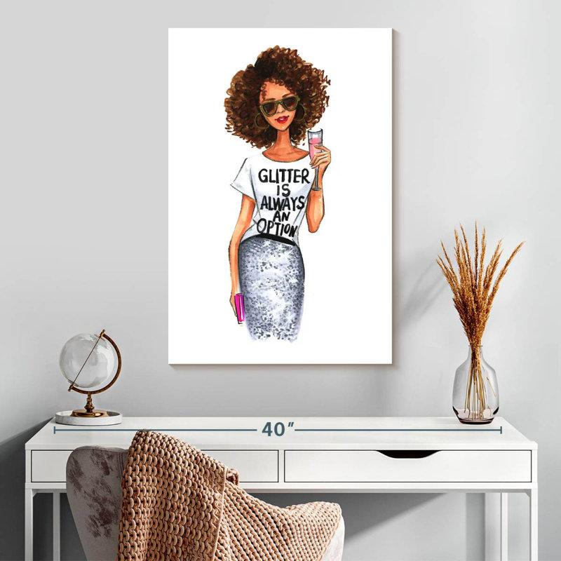Shuttleworth Glitter Is Always An Option, 30" H x 20" W