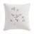 Calvin Klein Gingko Leaf Cotton Grey Throw Pillow
