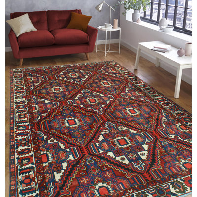 Khylar Bakhtiari Tursingul Burgundy Rug
