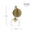 Belford Plug & Play 1-Light Wall Sconce in Transitional and Modern Style-11 Inches Tall and 5 Inches Wide-107377560