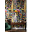 Papier peint parapluie coloré abstrait peler et coller