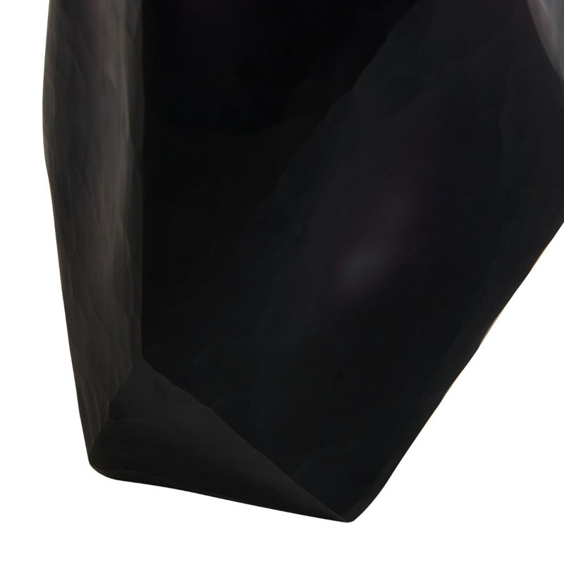 Asscher Handmade Glass Table Vase, Aubergine