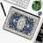 Imprimé de tapis beige marine