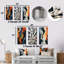 Multicolor Liner Shapes - Ensemble de 3 reproductions d'art abstrait en métal-1631296659