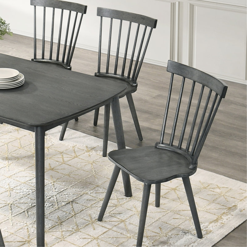 Paire de chaises d'appoint traditionnelles en bois massif pour la salle à manger avec chaleur et facilité d'installation