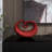 Jayvon Polystone Swirl Abstract Red Decorative Sculpture