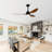 52" Ceiling Fan With Lights Quiet DC Motor 3 ABS Blade Ceiling Fans 6 Speed Levels-1453023337-1453023343