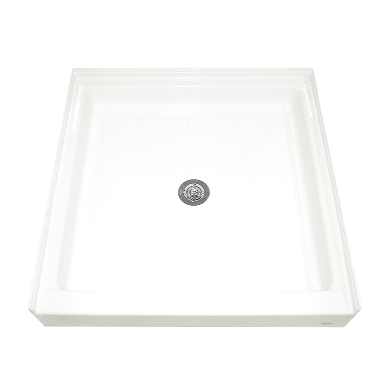 Universal 36'' W 36'' D Square Single Shower Base, White