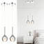 Ensemble de 2 luminaires suspendus Modern Crystal Moon