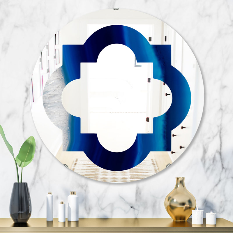 Miroir mural éclectique Quatrefoil, H 23,6 po x l 23,6 po