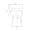 Chaise de bureau en velours-263593707-243262748