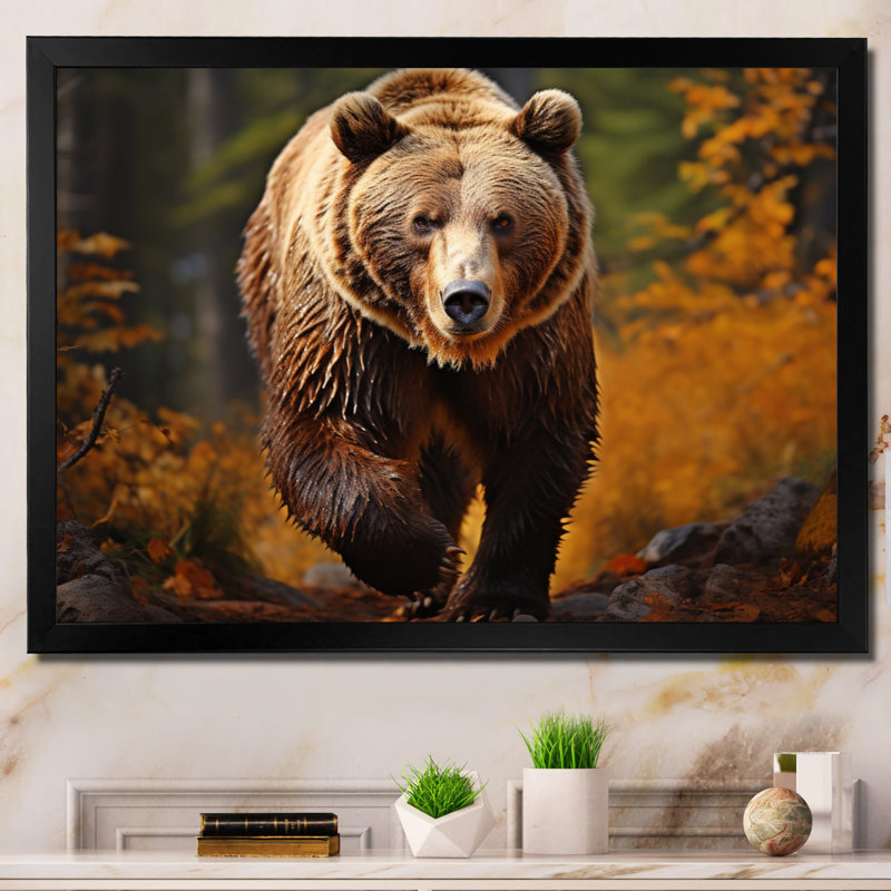 Canada Majestic II - Canada, reproduction sur toile, H 30 po x l 40 po x P 1,5 po, Cadre photo noir