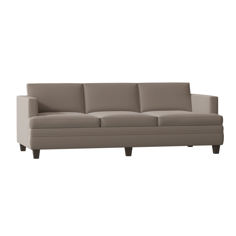 Todd Sofa, Sachi Wheatgrass, Brown Mahogany