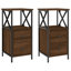 Herendeen 34cm W Iron Bedside Table-272789201-328739554
