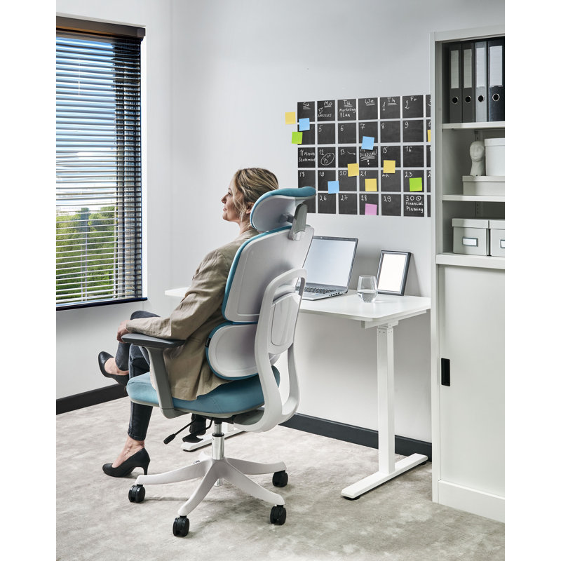VISCOUNT Polyester Blend Office Chair with Headrest