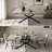 55.11"-70.86"Retro Rectangular Stretch Dining Table-572693018
