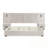 Queen Size Chenille Upholstered Bed With Bedside Table-7776715