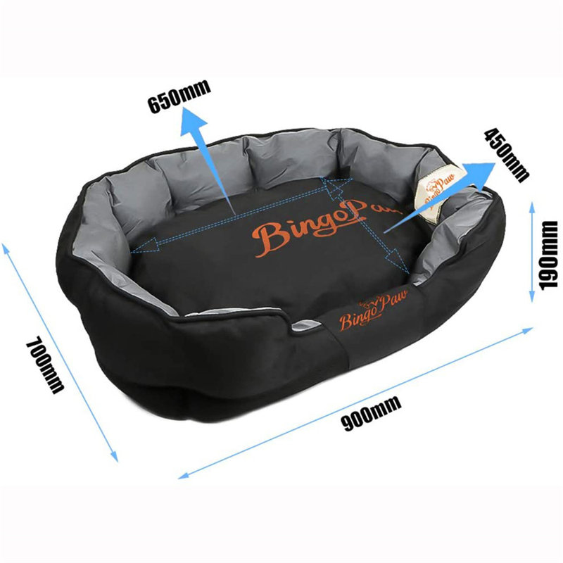 Pet Bed, 19cm H x 90cm W x 70cm D