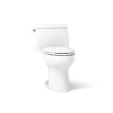 Santa Rosa One-Piece Compact Elongated 1.6 Gpf Toilet With Revolution 360 Swirl Flushing Technology