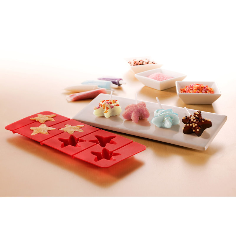 Symple Stuff Griffithville 6 Cup Non-Stick Silicone Mould with Lid