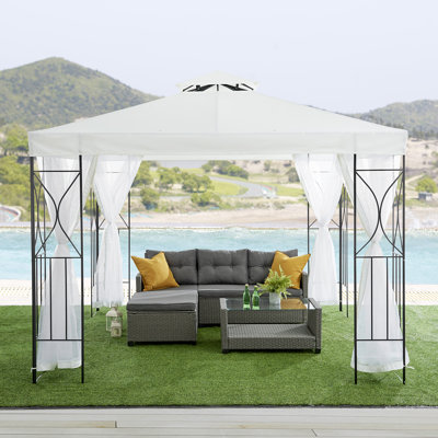 Fairholme 3m x 3m Metal Patio Gazebo