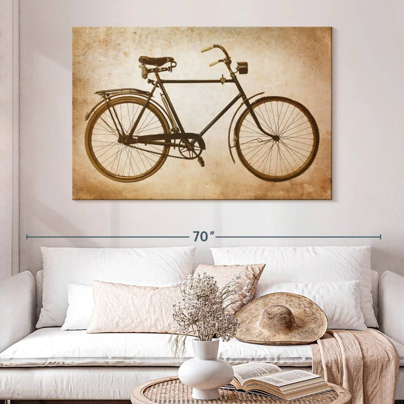 Vélo Meia sépia, H 34 po x l 51 po