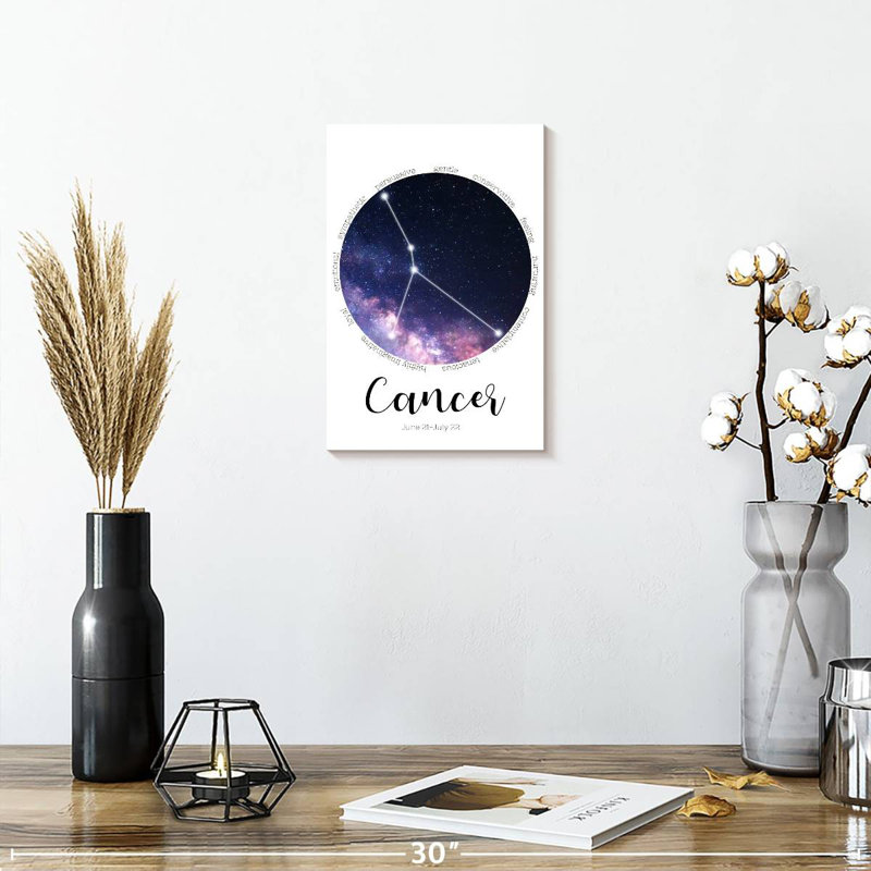 Adella Cancer Star Constellation, 12" H x 8" W
