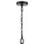 Luminaire suspendu d'extérieur à 3 lumières de 11 po de large Edenton - Noir mat